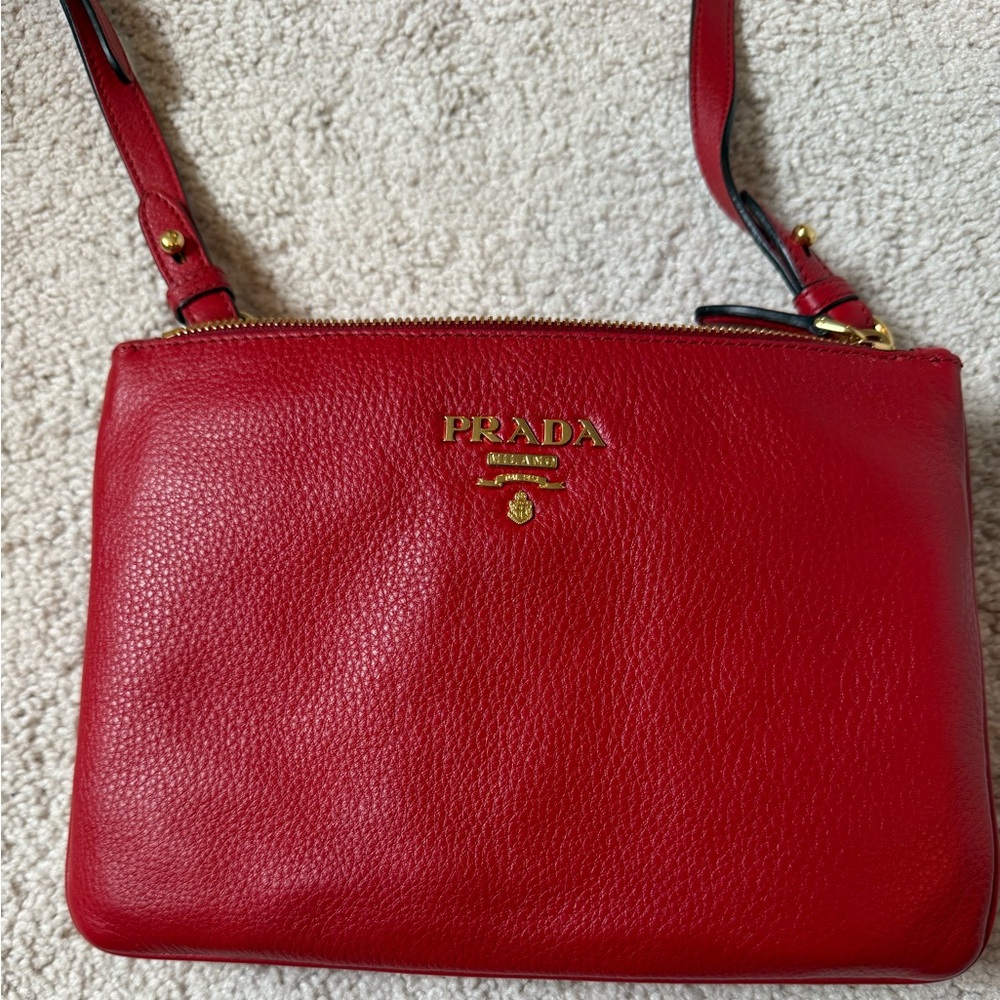 Prada Vibrant Red Crossbody Bag